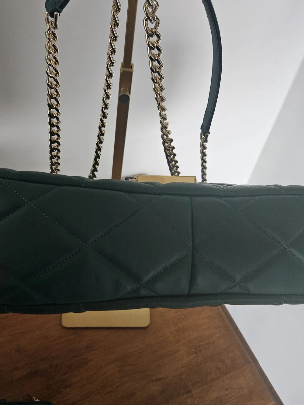 Kate Spade Emerald Quilted Leather Chain Shoulder Bag